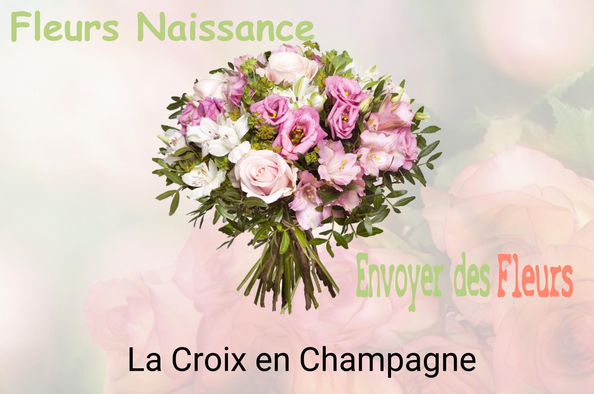 Bouquet de fleurs de naissance livré à La Croix-en-Champagne