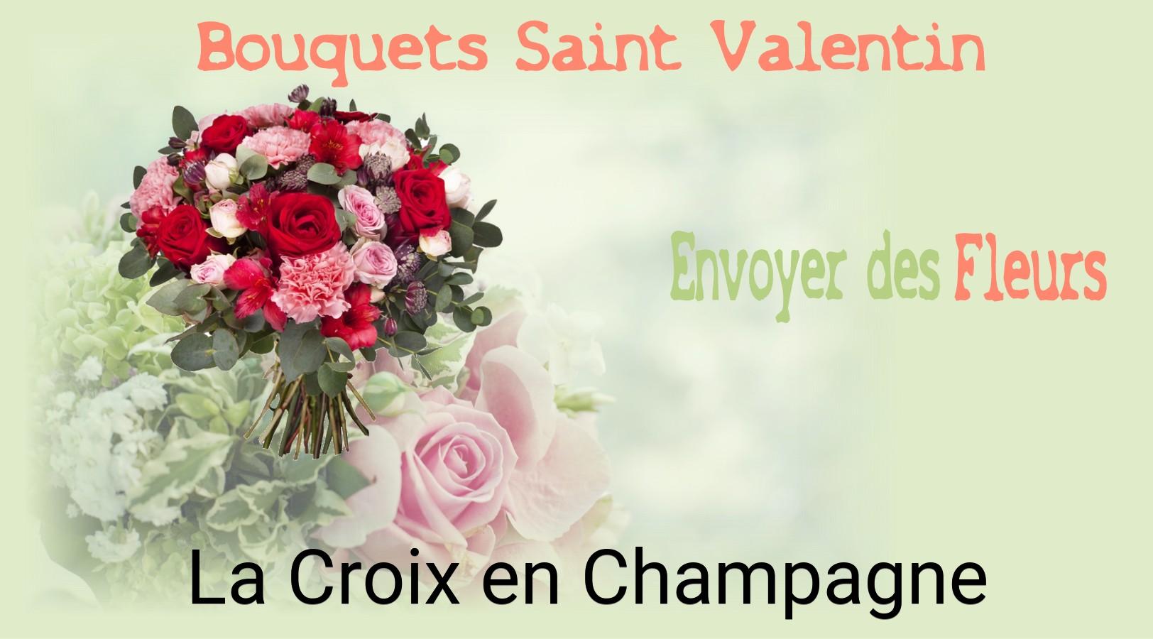 Roses de Saint-Valentin livrées à La Croix-en-Champagne
